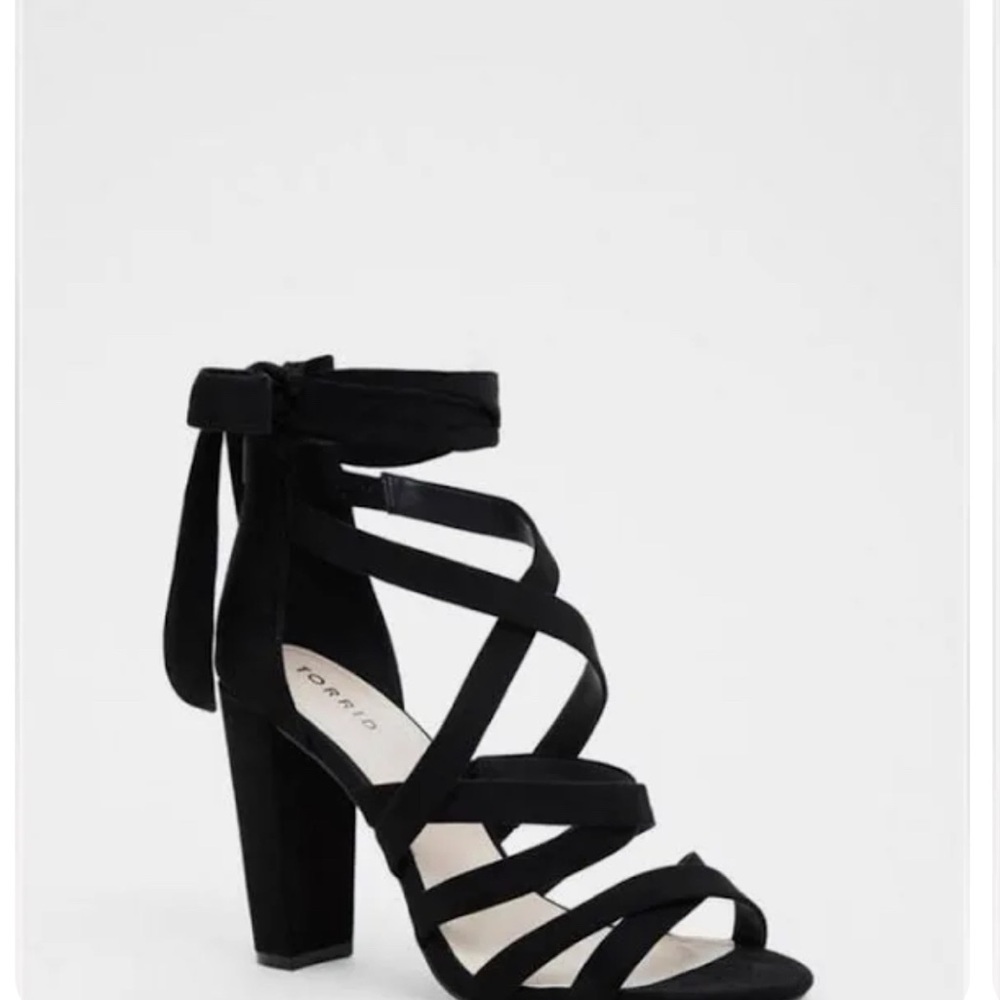 COPY - Torrid Black Women's Strappy sandal tall heel with ankle wrap